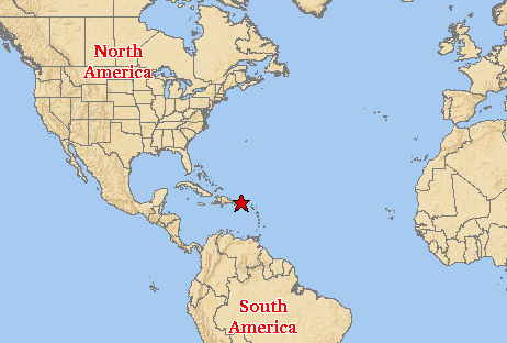 Puerto Rico World Map